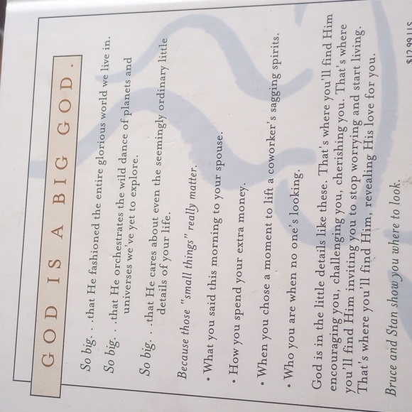 God is in the small stuff and it all matters hardcover book - Picture 2 of 3